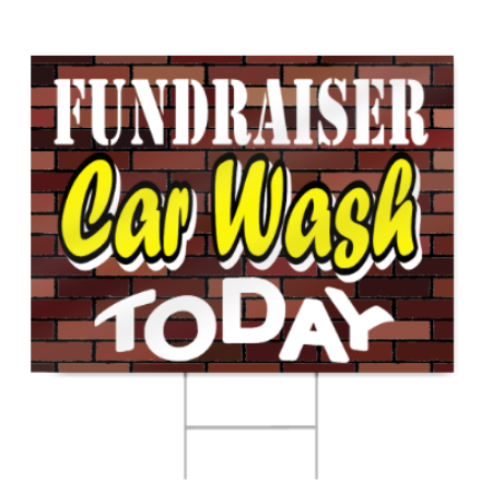 Fundraiser Car Wash Sign