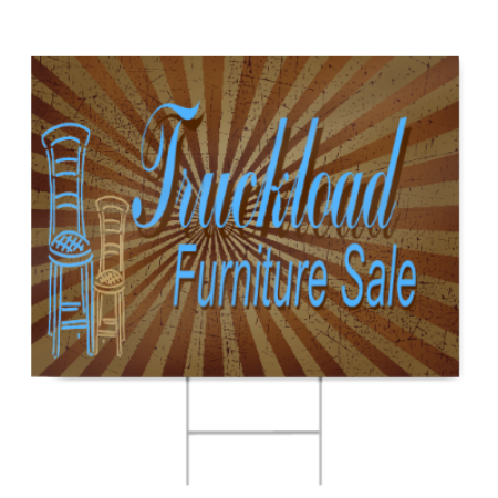 Furniture Truckload Sale Sign