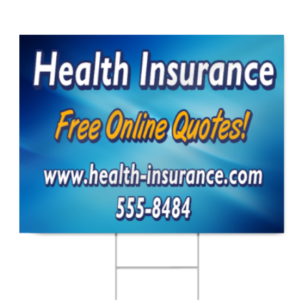 Health Insurance Sign