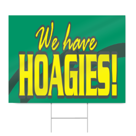 Hoagie Sign