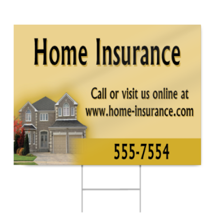 Home Insurance Sign