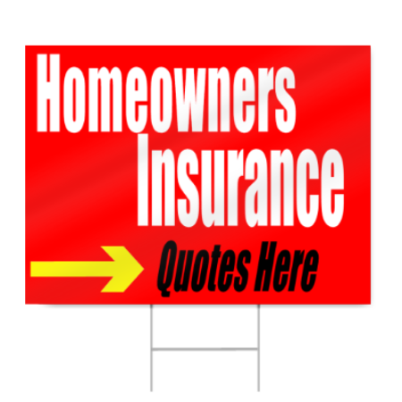 Homeowners Insurance Quotes Sign
