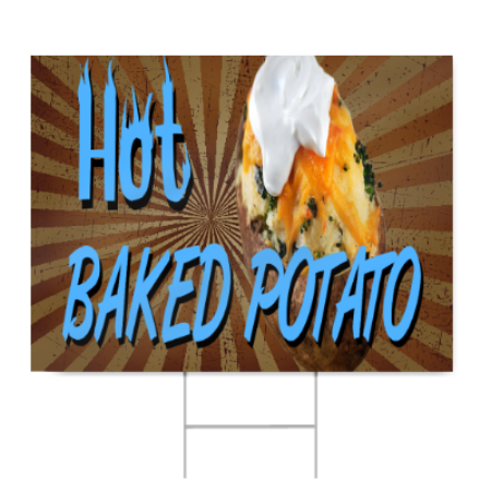Hot Baked Potato Sign