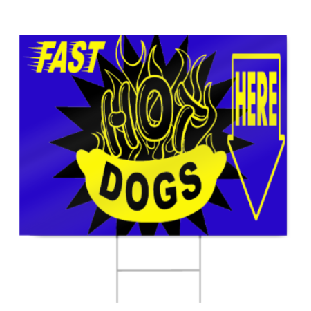 Hot Dog Stand Sign