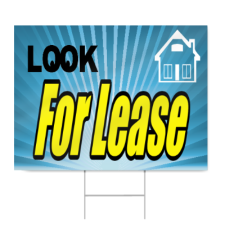 House For Lease Sign