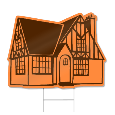 House Shaped Sign