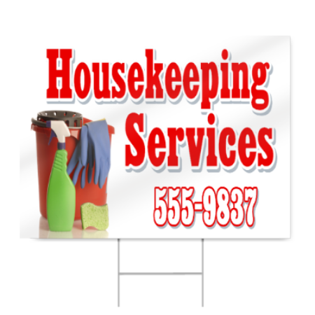 Housekeeping Services Sign