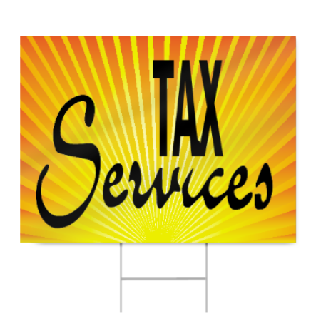 Income Tax Sign