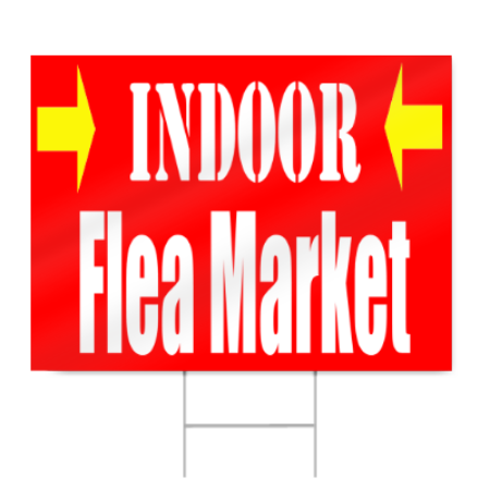 Indoor Flea Market Sign