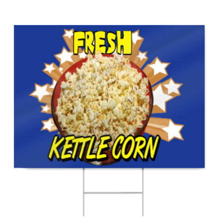 Kettle Corn Sign