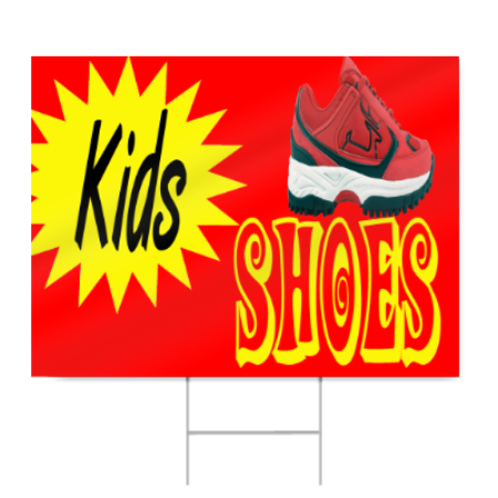Kid's Shoes Sign