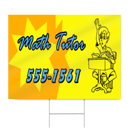 Math Tutor Sign