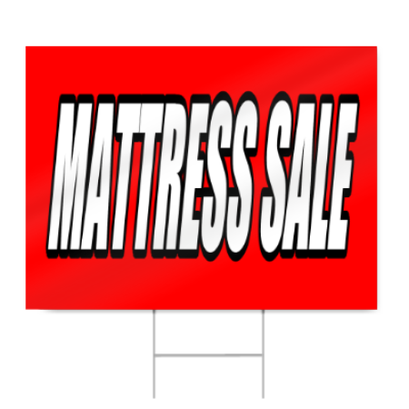Mattress Sale Sign