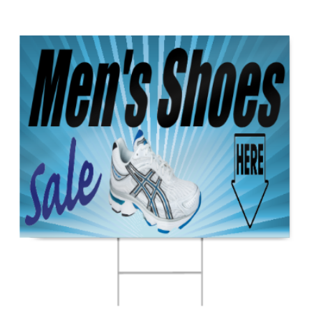 Men's Shoes Sign