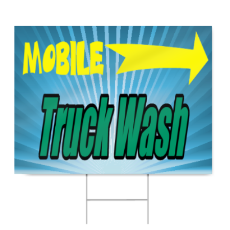 Mobile Truck Wash Sign
