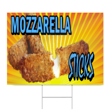 Mozzarella Sticks Sign