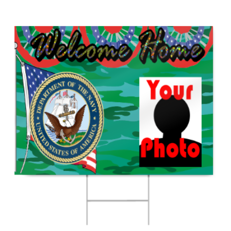 Navy Welcome Home Sign