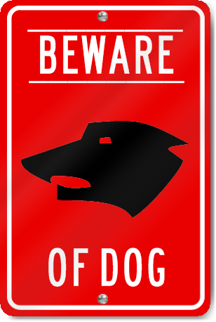 Beware Of Dog Sign