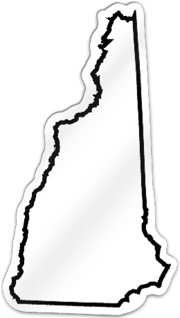 New Hampshire Shaped Magnet