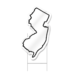 New Jersey Shaped Sign