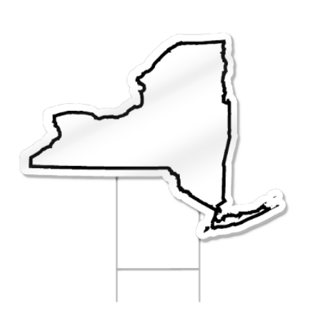 New York Shaped Sign