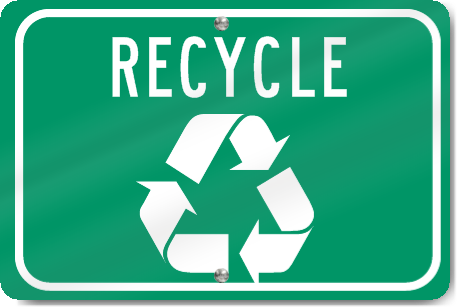 Horizontal Recycle Sign