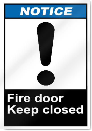 Fire Door Keep Closed2 Notice Signs