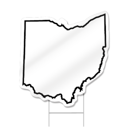 Ohio Shaped Sign
