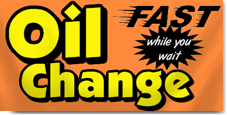 Fast Oil Change Banners