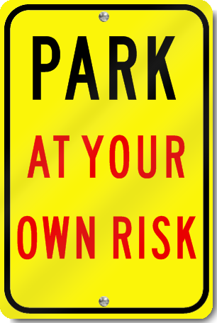 Private Car Park Permit Holders Only Vehicles Parked At Owners Own Risk Sign