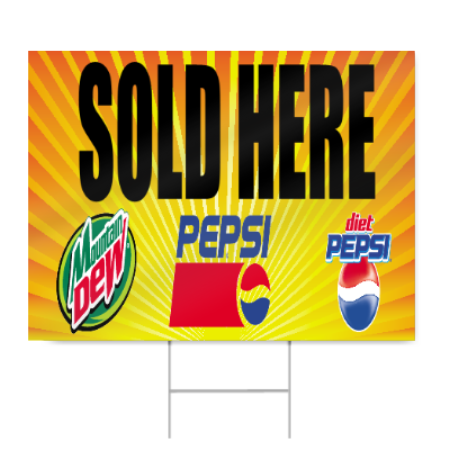 Pepsi Sold Here Sign