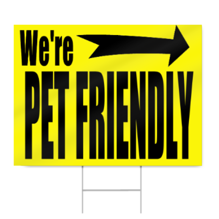 Pet Friendly Sign
