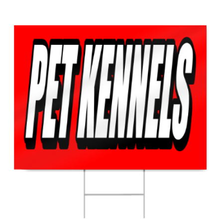 Pet Kennels Sign