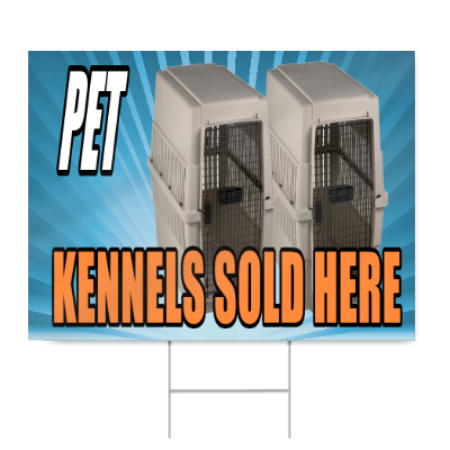 Pet Kennels Sold Here Sign