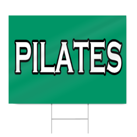 Pilates Sign