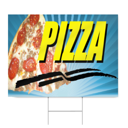 Pizza Here Sign