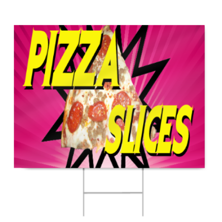 Pizza Slices Sign