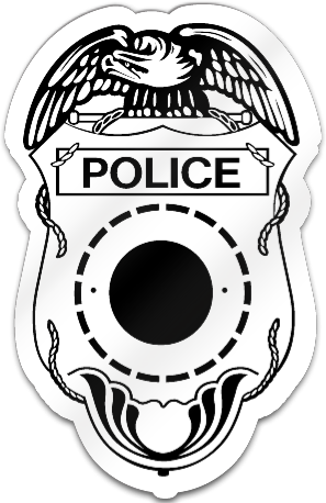 Police Badge Shaped Magnet