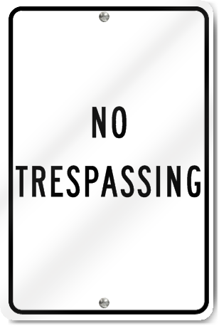 No Trespassing .080 Aluminum Sign