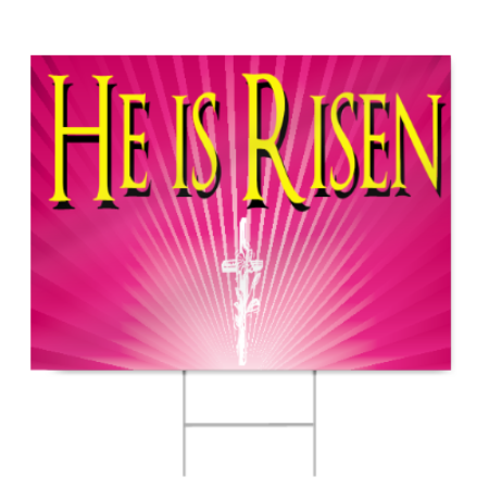Religious Easter Sign
