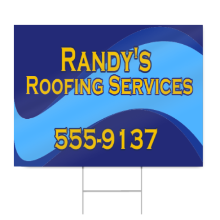 Roofing Services Sign