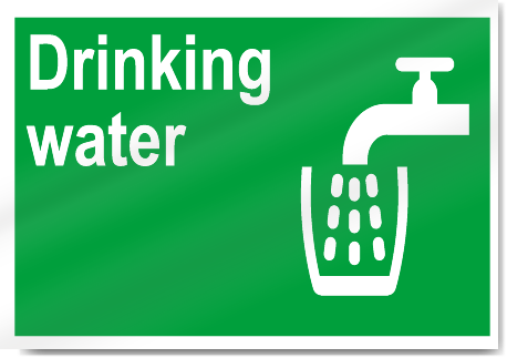 Drinking Water Safety Signs