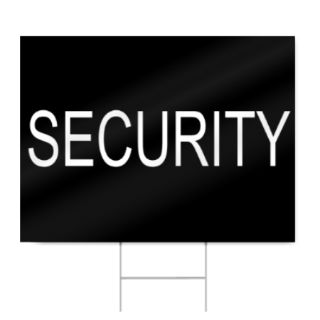 Security Sign | SignsToYou.com