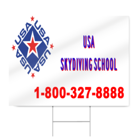 Skydiving School Sign