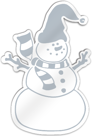 Snowman Shaped Magnet | SignsToYou.com