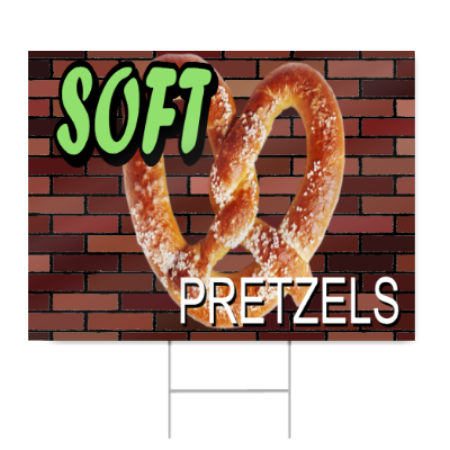 Soft Pretzels Sign
