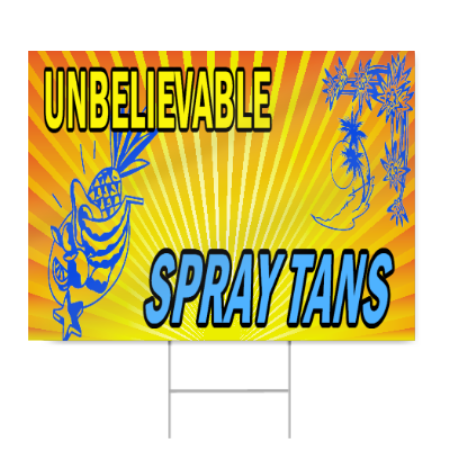 Spray Tans Sign