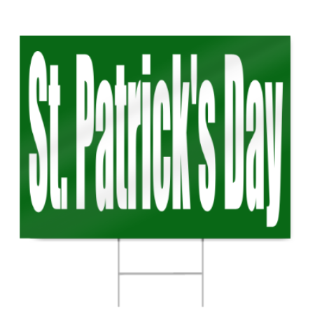 St Patrick's Day Parade Sign