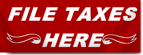 File Taxes Here Banners