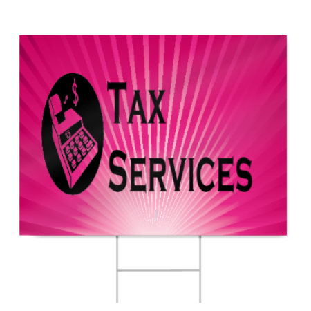 Tax Services Sign